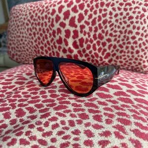Luxury Black and Orange Sunglasses